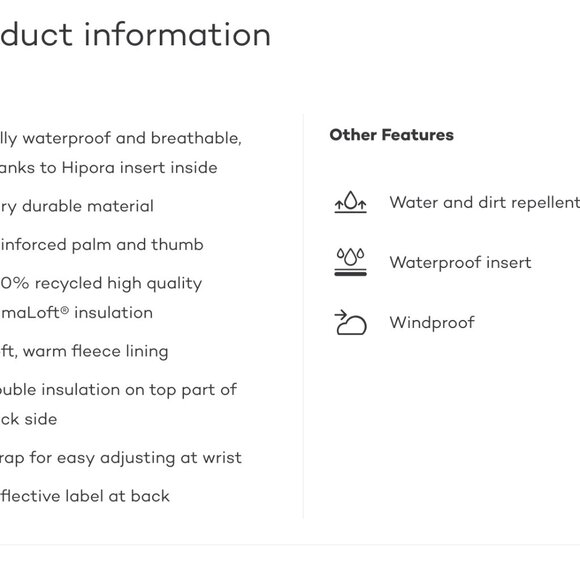 REIMA Waterproof Snow Mittens -OTE - Picture 3 of 7